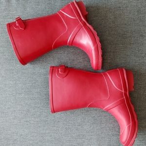 London Fog Red Rain Boots - Size 8